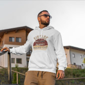 「ヴィンテージライフスタイルジャーニー・スルー・タイム」フード付きスウェットシャツ パーカ