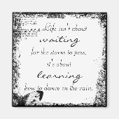 ヴィンテージライフダンス引用文磁石 マグネット (正面)