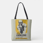 ヴィンテージライブラリのポスタ素晴らしー「For Knowledge」 WPA トートバッグ (裏面)