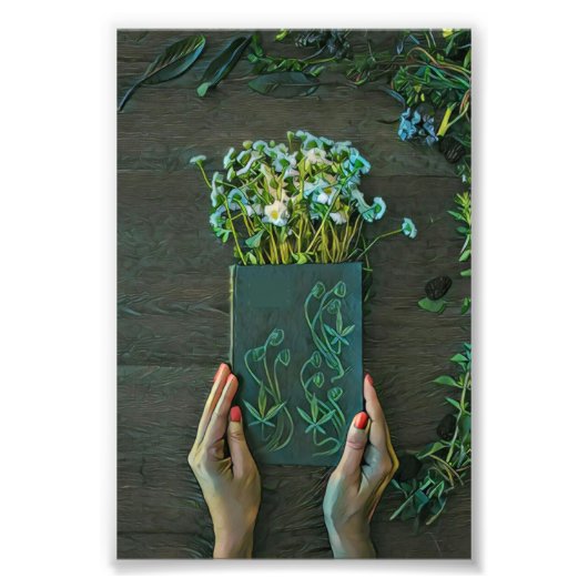 ヴィンテージライブラリアートワーク フォトプリント (正面)