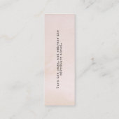 ヴィンテージライブラリカスタムカード卒業ブックマーク スキニー名刺 (裏面)