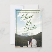 ヴィンテージライブラリカードとブックカバー日付を保存 セーブザデート (裏面)