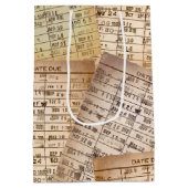 ヴィンテージライブラリカードコレクション ミディアムペーパーバッグ (裏面)