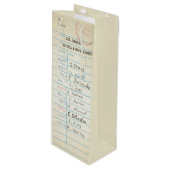 ヴィンテージライブラリカード ワインギフトバッグ (正面アングル)