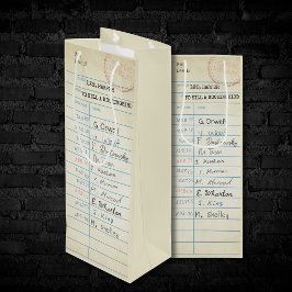 ヴィンテージライブラリカード ワインギフトバッグ