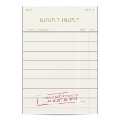 ヴィンテージライブラリカードRSVP 出欠カード