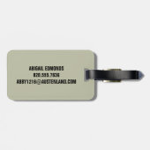 ヴィンテージライブラリポスターナレッジ間引きレトロWPA ラゲッジタグ (裏面横)