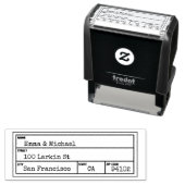 ヴィンテージライブラリ差出人住所ラベル セルフインキングスタンプ (インサイチュ)