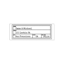 ヴィンテージライブラリ差出人住所ラベル