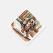 ヴィンテージライブラリ水彩ダシュント スタンダードカクテルナプキン (角)