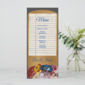 ヴィンテージライブラリ結婚カードのメニューカード メニュー (スタンド正面)