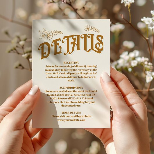 ヴィンテージライブラリ結婚ブック エンクロージャーカード