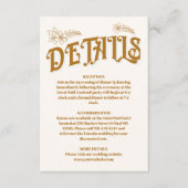 ヴィンテージライブラリ結婚ブック エンクロージャーカード (正面)