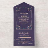 ヴィンテージライブラリ結婚ブック オールインワン招待状 (内側)