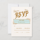 ヴィンテージライブラリ結婚ブック 出欠カード (正面)