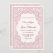 ヴィンテージライブラリ結婚ブック 招待状 (正面/裏面)