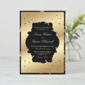 ヴィンテージライブラリ結婚ブック 招待状 (スタンド正面)