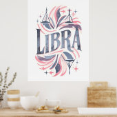 ヴィンテージライブラリ〔占星術の〕十二宮図サインお洒落イラストレーション ポスター (キッチン)
