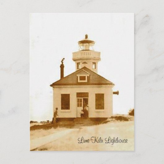 ヴィンテージライムキルンライトハウス ポストカード (正面)