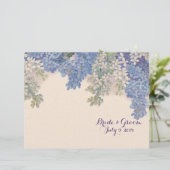 ヴィンテージライラックフォールド結婚式 プログラム (スタンド正面)