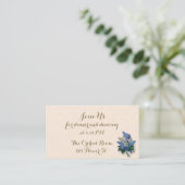 ヴィンテージライラック披露宴カード エンクロージャーカード (スタンド正面)