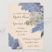 ヴィンテージライラック結婚式招待状 招待状 (正面/裏面)