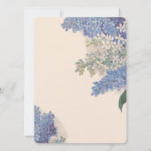 ヴィンテージライラック結婚式招待状 招待状 (裏面)