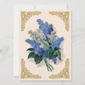 ヴィンテージライラック結婚式招待状 招待状 (裏面)