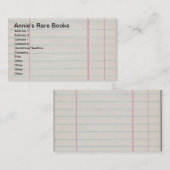 ヴィンテージラインノート 名刺 (正面/裏面)