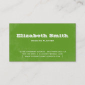 ヴィンテージライン名刺の緑 名刺 (裏面)