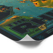 ヴィンテージライン川旅行 ポスター (角)