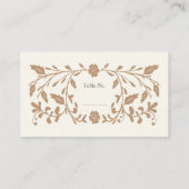 ヴィンテージライ結婚ブラリの座席表100 pk プレイスカード (裏面)