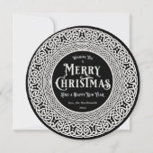 ヴィンテージラウンドブラック+オフホワイトケルト シーズンカード (正面)