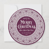 ヴィンテージラウンドプラム+オフホワイトケルト シーズンカード (正面)