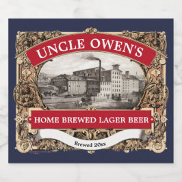 ヴィンテージラガービールテンプレート ビールラベル