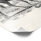 ヴィンテージラクダイラストレーション-レトロアンティークラクダ フォトプリント            (角)