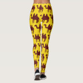 ヴィンテージラクダ：砂漠インスパイアのパターン。 レギンス (裏面)