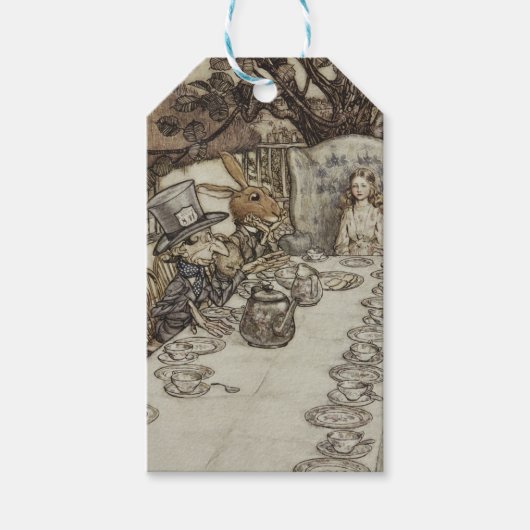 ヴィンテージラクハム不機嫌ティーパーティーアリスinワンダーランド ギフトタグ (正面)