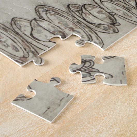 ヴィンテージラクハム不機嫌ティーパーティーアリスinワンダーランド ジグソーパズル (側面)