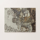 ヴィンテージラクハム不機嫌ティーパーティーアリスinワンダーランド ジグソーパズル (横)