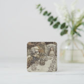 ヴィンテージラクハム不機嫌ティーパーティーアリスinワンダーランド スクエア名刺 (スタンド正面)