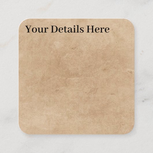 ヴィンテージラクハム不機嫌ティーパーティーアリスinワンダーランド スクエア名刺 (裏面)