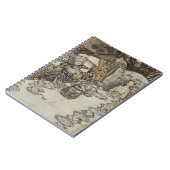 ヴィンテージラクハム不機嫌ティーパーティーアリスinワンダーランド ノートブック (左側)