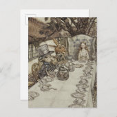 ヴィンテージラクハム不機嫌ティーパーティーアリスinワンダーランド ポストカード (正面/裏面)