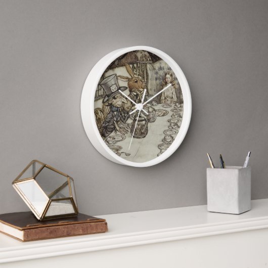 ヴィンテージラクハム不機嫌ティーパーティーアリスinワンダーランド 壁時計 (オフィス)