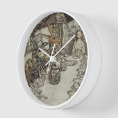 ヴィンテージラクハム不機嫌ティーパーティーアリスinワンダーランド 壁時計 (傾斜)