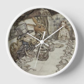 ヴィンテージラクハム不機嫌ティーパーティーアリスinワンダーランド 壁時計 (正面)