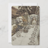 ヴィンテージラクハム不機嫌ティーパーティーアリスinワンダーランド 招待状 (正面)