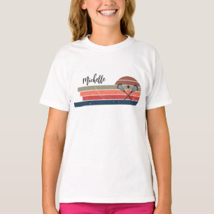 ヴィンテージラクロスラックスパーソナライズされた名 Tシャツ