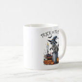 ヴィンテージラクーンハロウィーン コーヒーマグカップ (正面右)